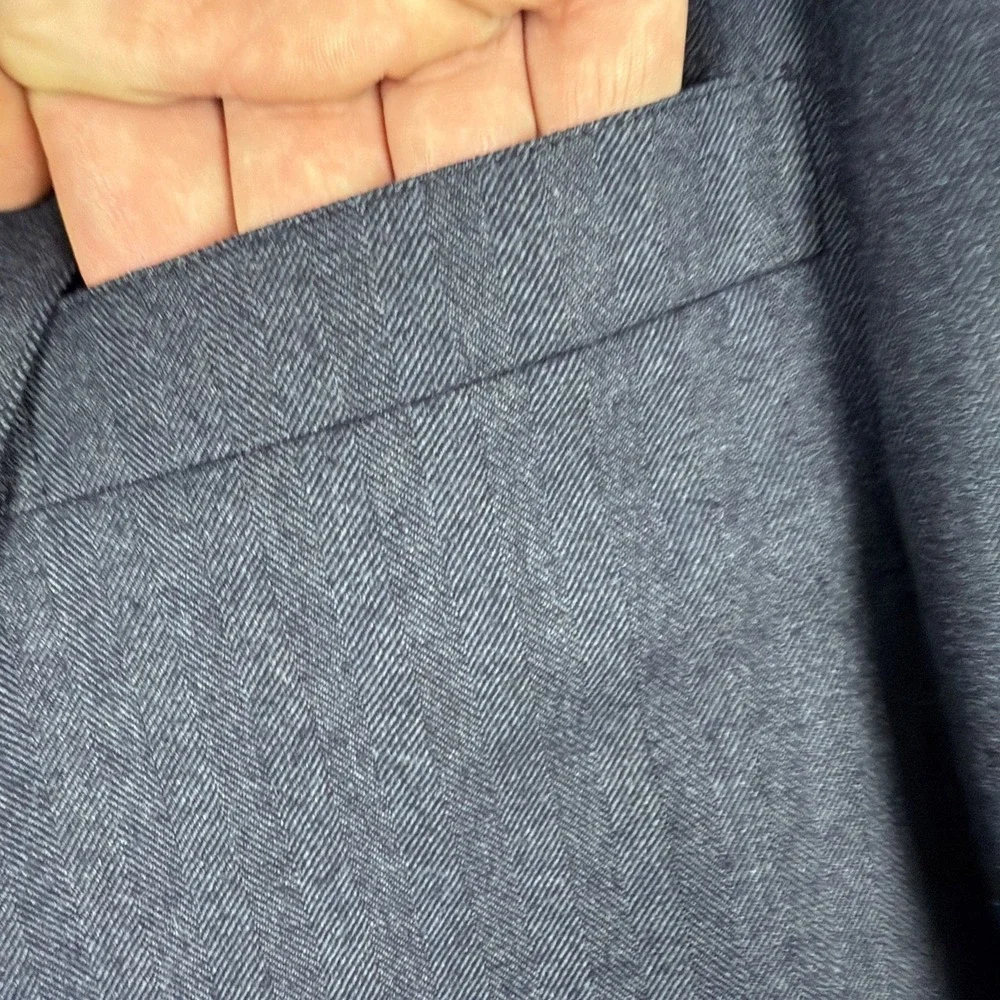 VTG Brooks Brothers Men's 100% Wool 2-Button Blazer Blue Herringbone • USA • 44L